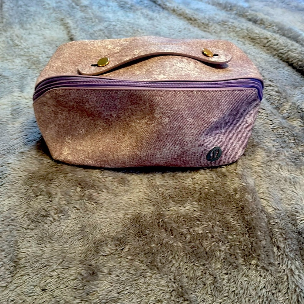 Purple lulu makeup bag
